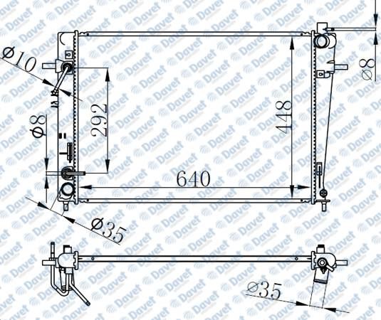 16-2183B Su Radyatoru Brazing Hyundai Tucson / Kia Sportage / 2.0 Crdi 2004-